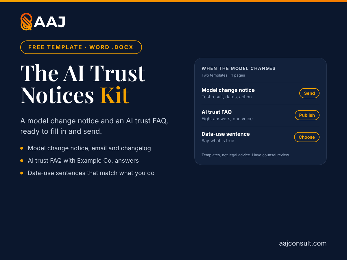 AI Trust Notices Kit template cover