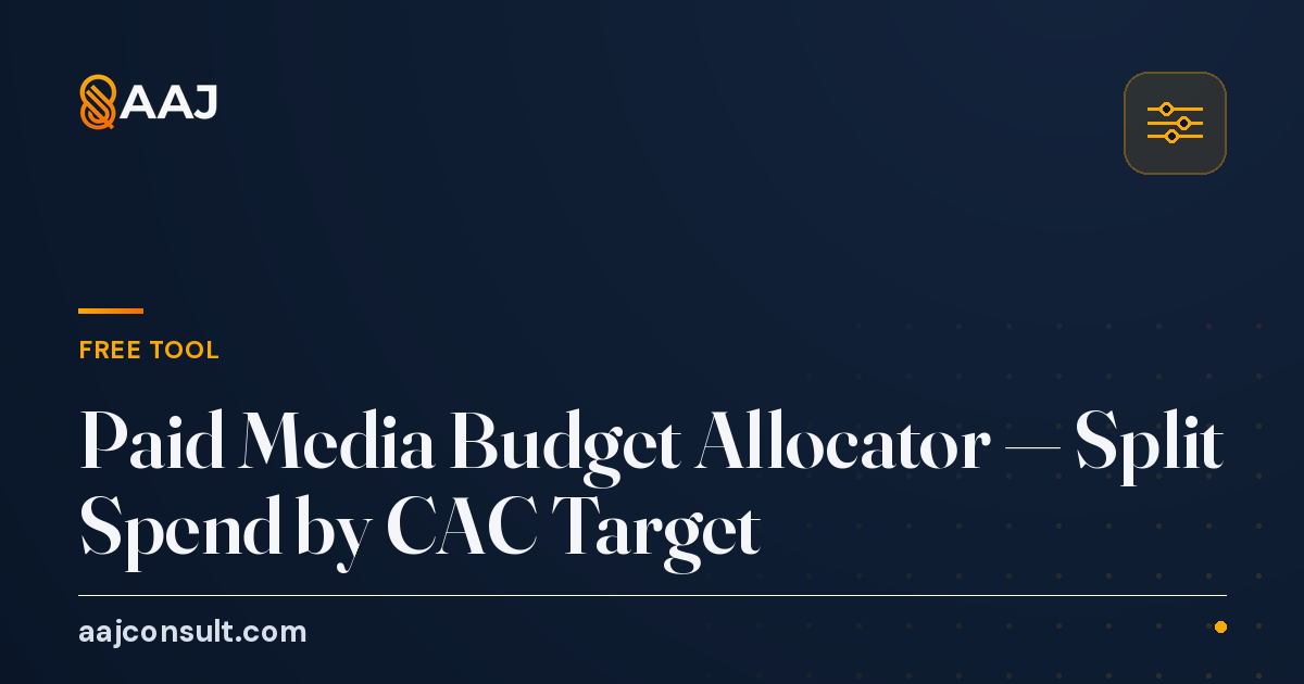 Paid Media Budget Allocator